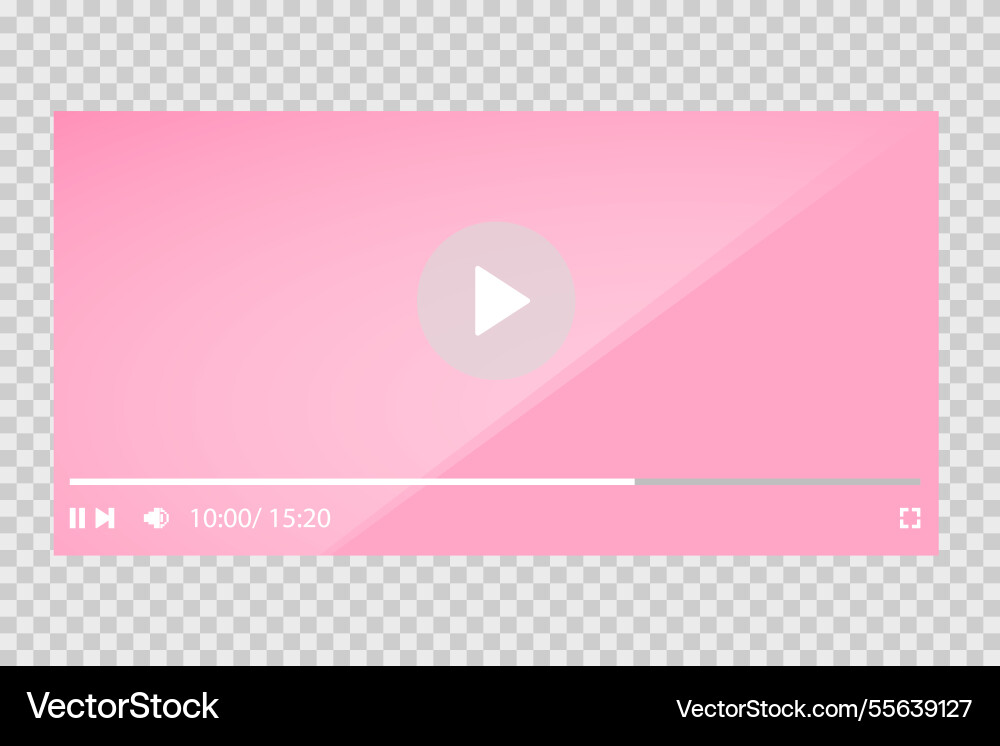Template video player for web and mobile apps Template video player for web and mobile apps vector image