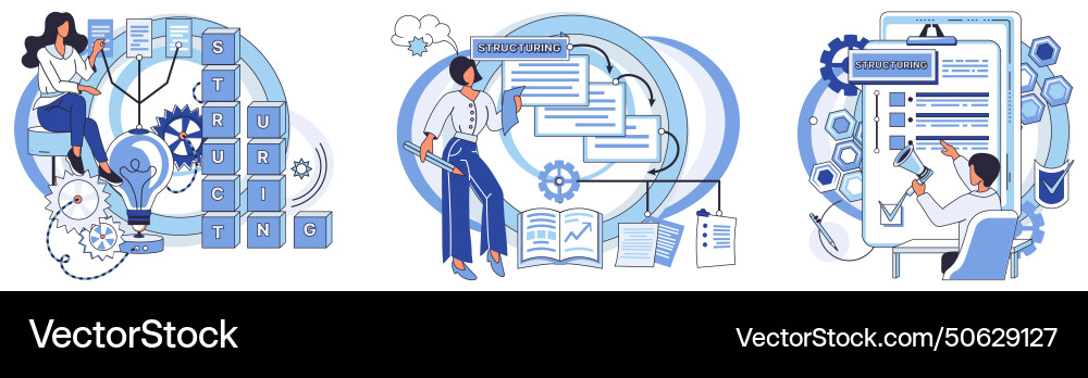 Workflow multitasking capabilities enhance Workflow multitasking capabilities enhance vector image