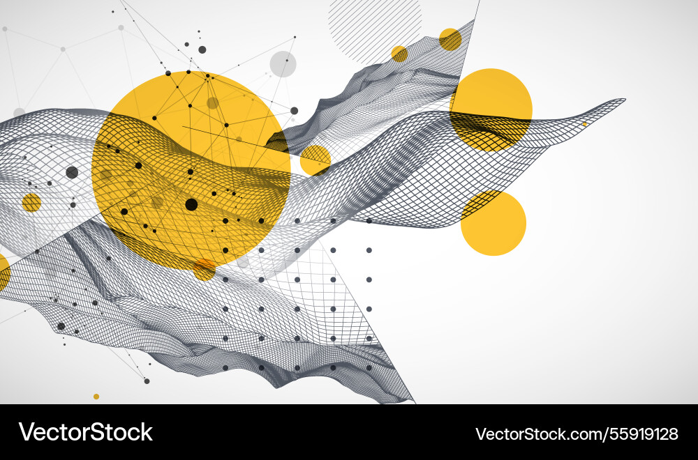 Abstract wave is made in a frame style template Abstract wave is made in a frame style template vector image