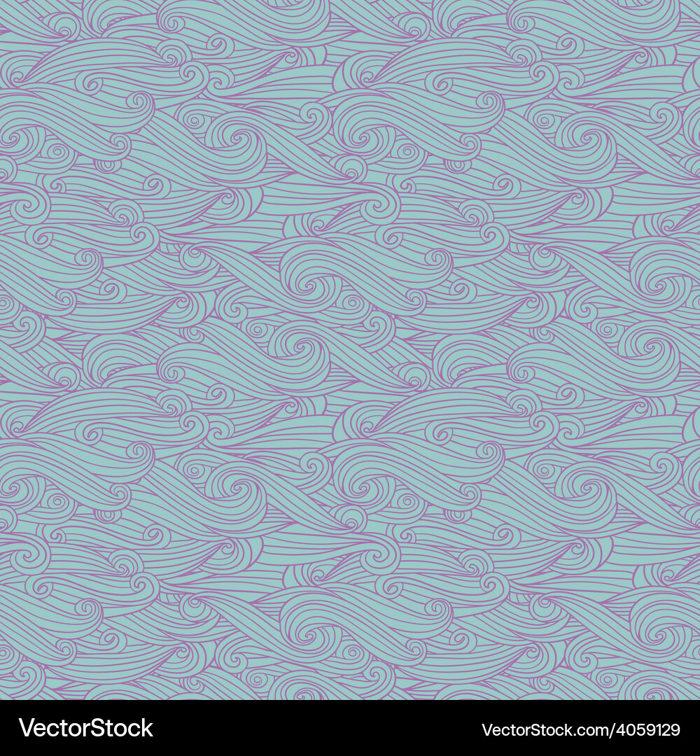 Abstract wave seamless pattern Vector Image
