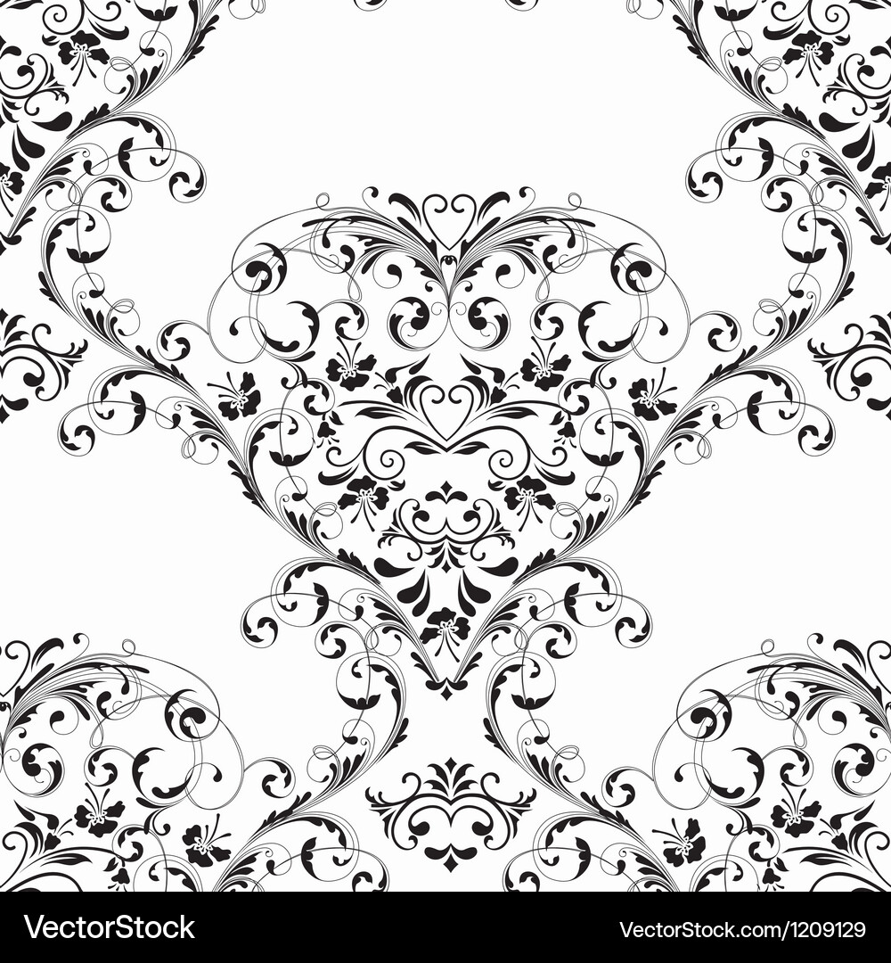 Damask seamless pattern Vector Image