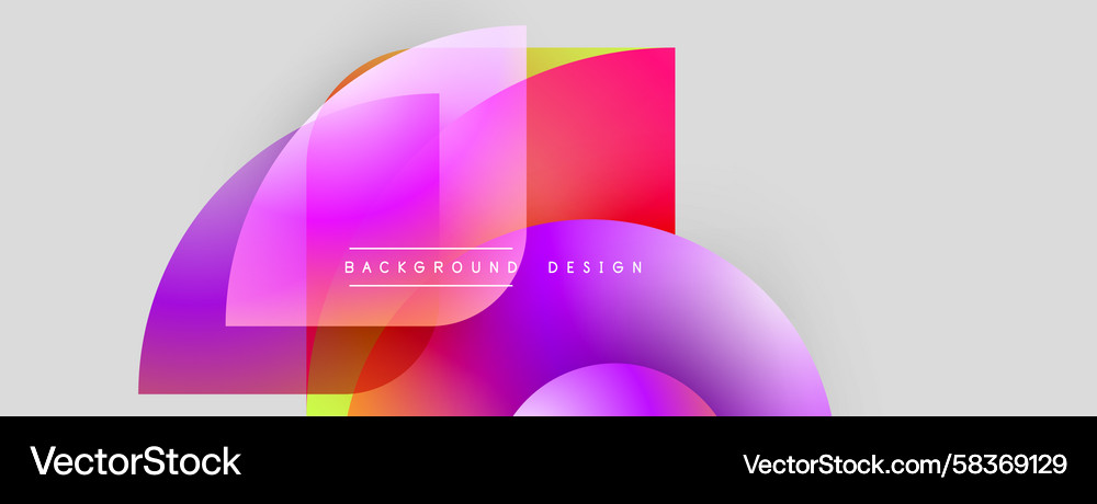 Dynamic Colorful Overlap Abstract Background Vector Image