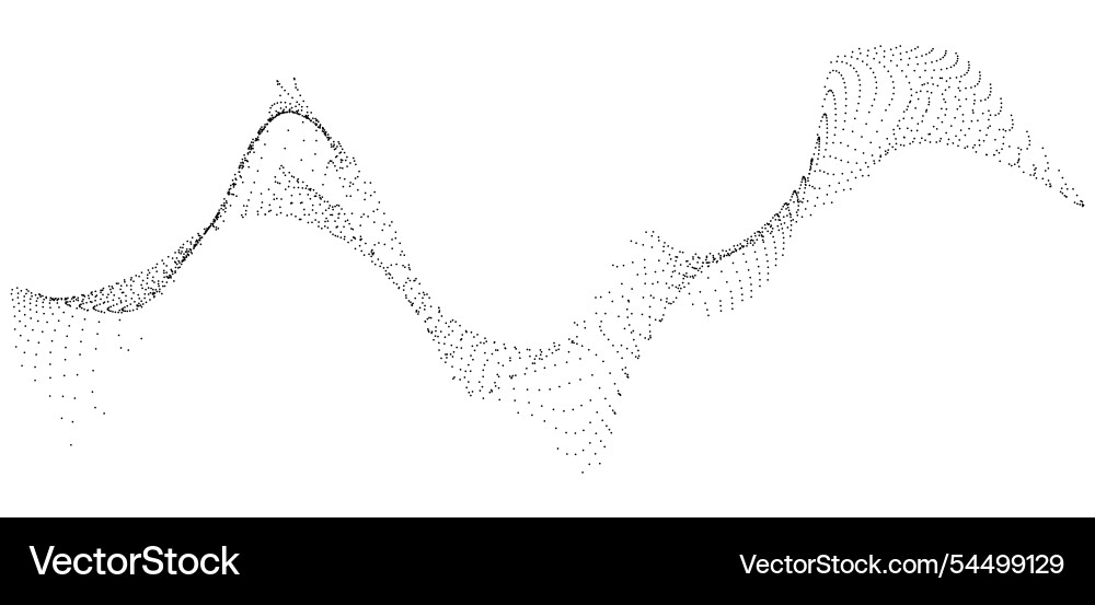 Dynamic particle curve Dynamic particle curve vector image