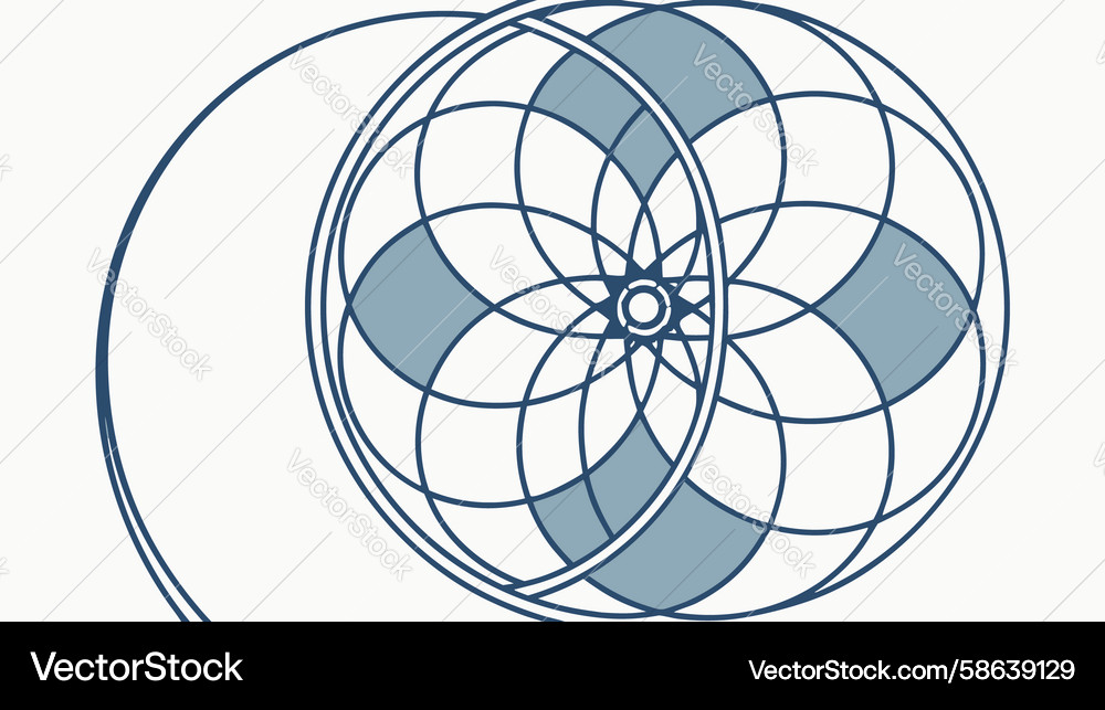 Intricate Circular Pattern Vector Image