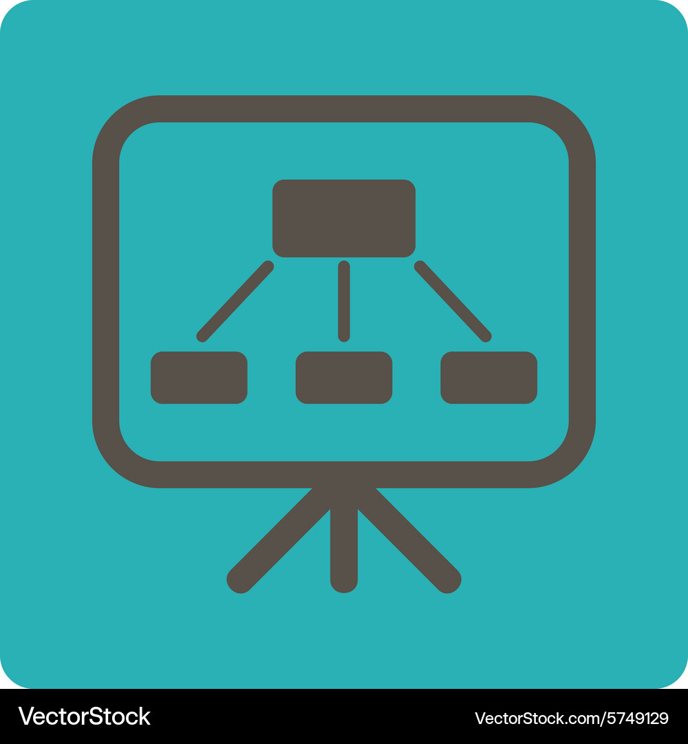 Scheme screen icon Vector Image