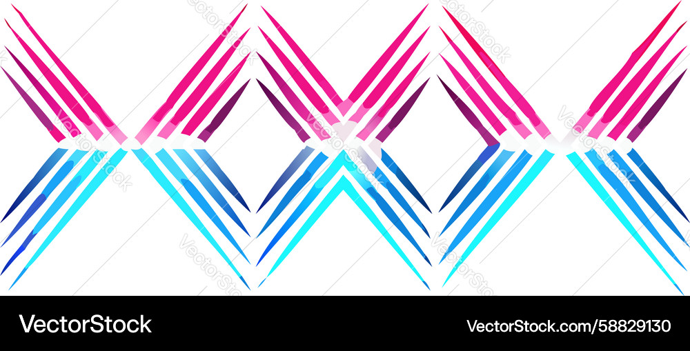Dynamic zigzag lines abstract energetic pattern Vector Image