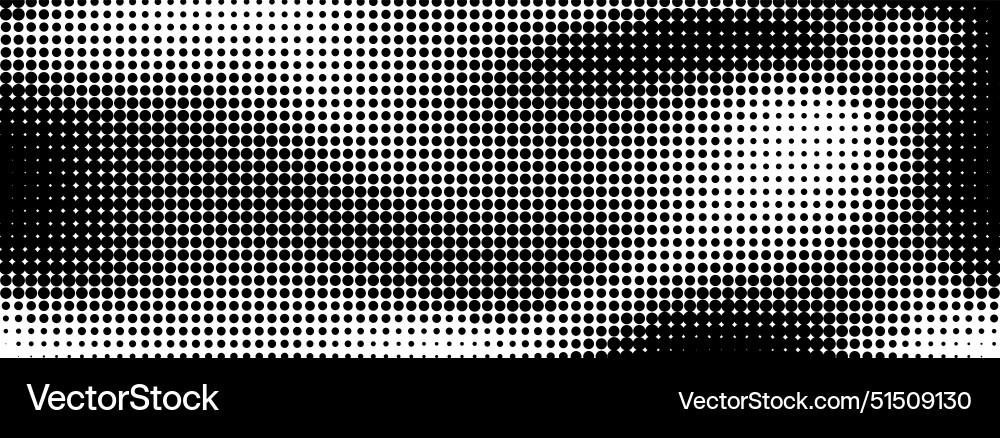 Halftone dots pattern gradient Halftone dots pattern gradient vector image