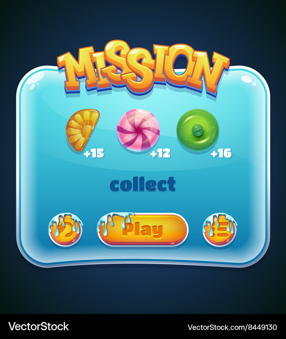 Mission Computer Interface vector image