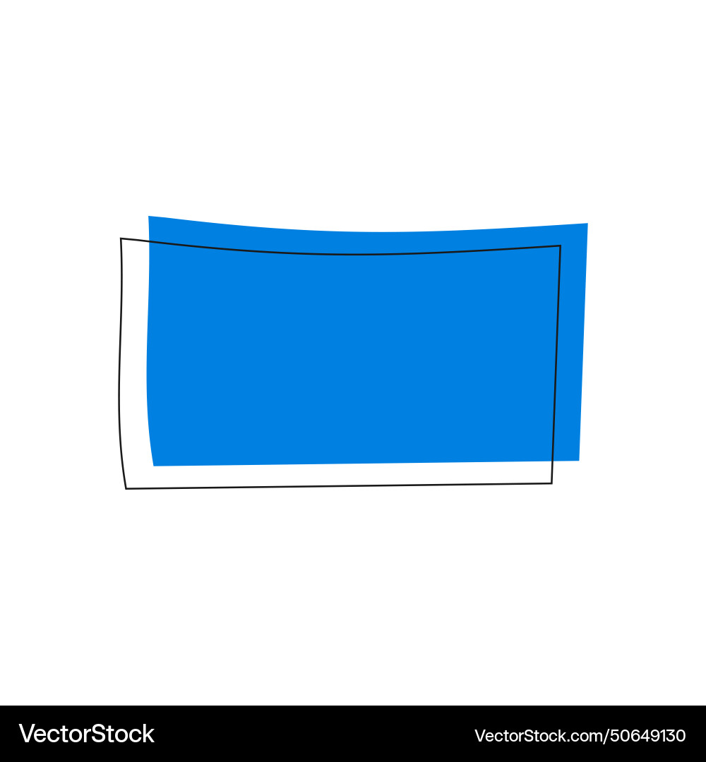 Rectangular geometric icon Vector Image