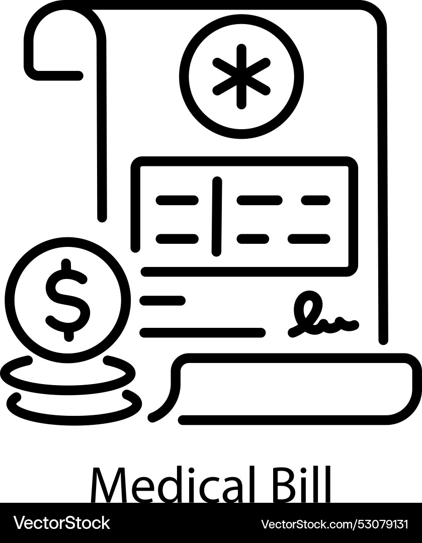 medical-bill-royalty-free-vector-image-vectorstock