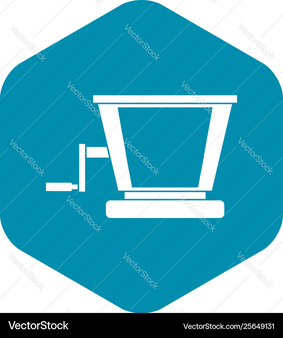 Old grape juicer icon simple style Vector Image