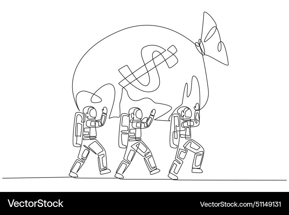 Single continuous line drawing a group Royalty Free Vector
