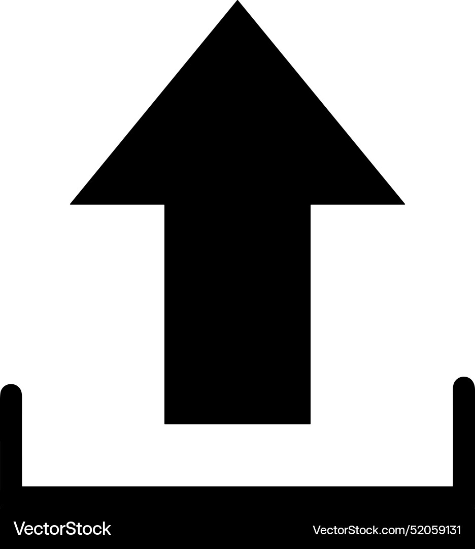 Upload outline icon symbol image Upload outline icon symbol image Vector Image