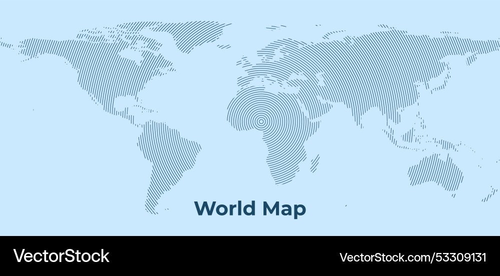 World map background with dot pattern - global Vector Image