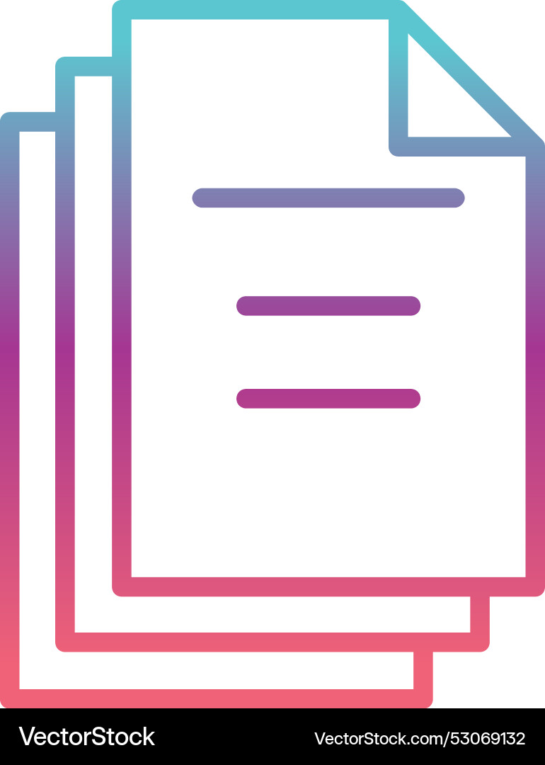 Copy line gradient design vector image