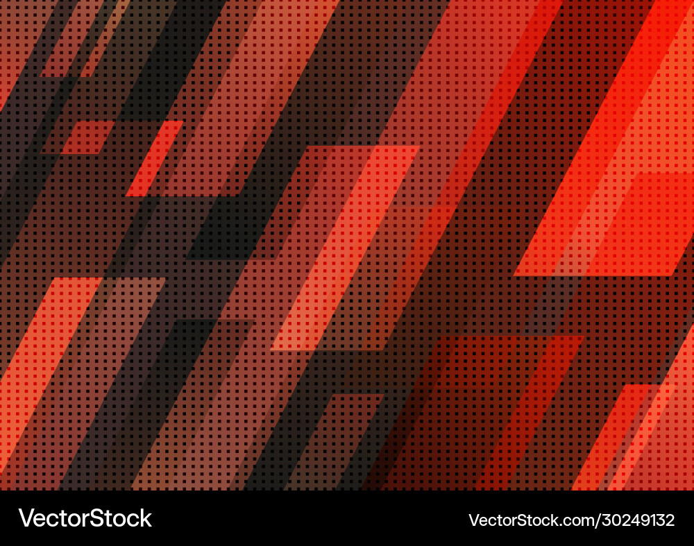 Dynamic Red & Black Tech Stripe vector image