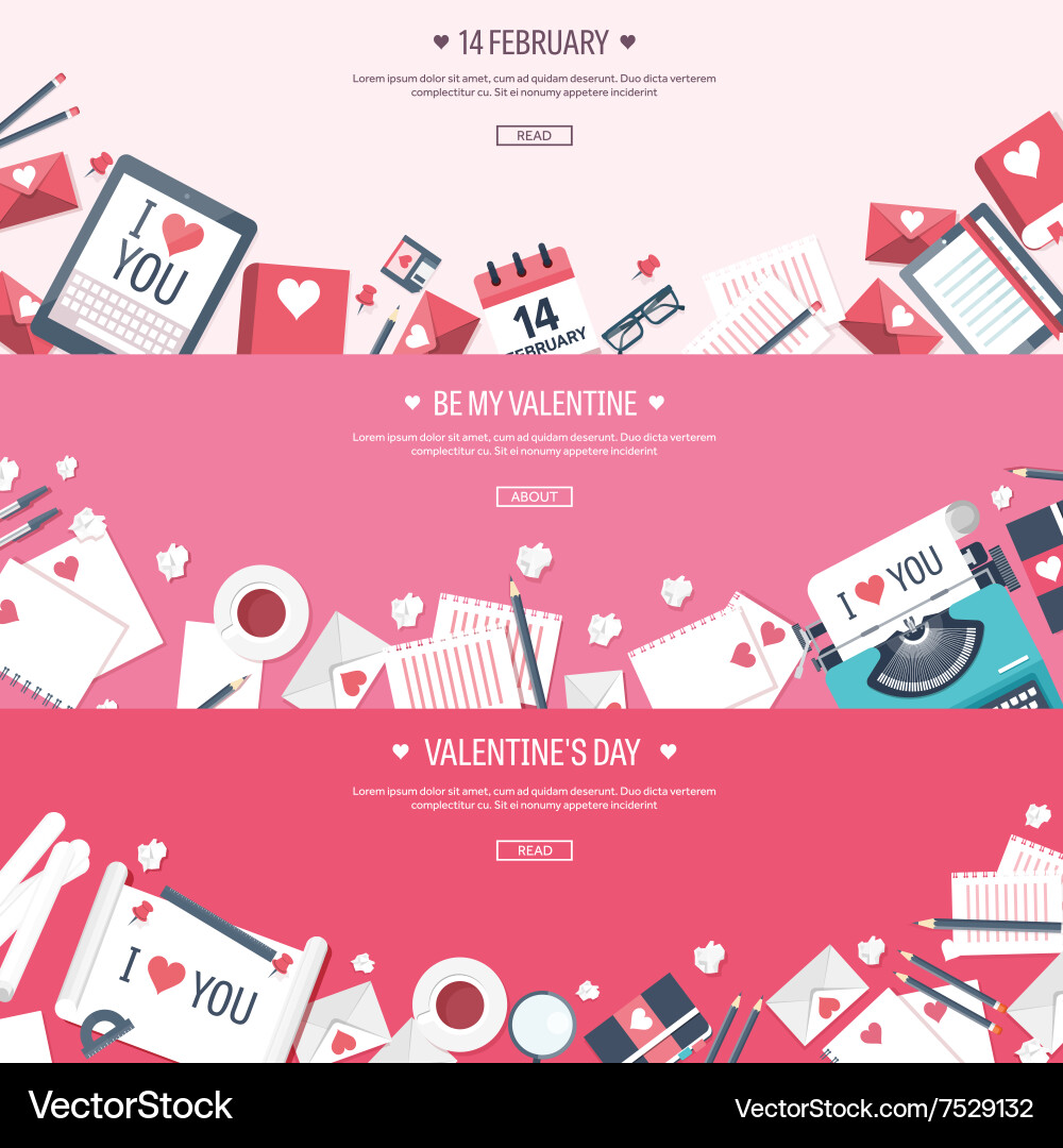 Flat background with envelope vector image