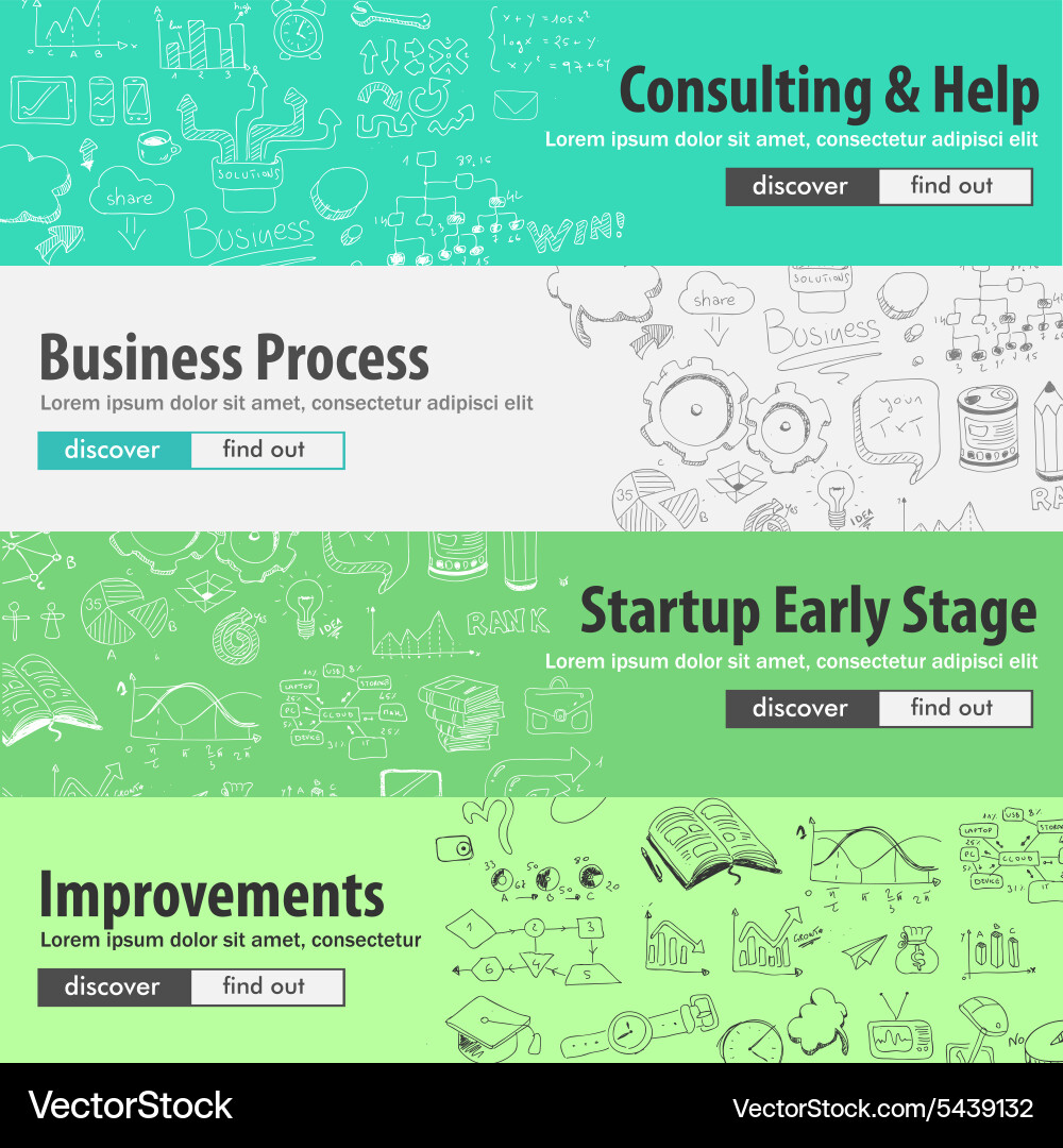 Startup Strategy & Business Concepts vector image