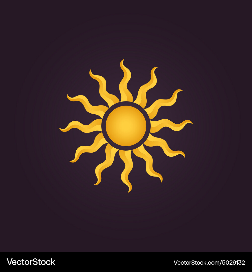 Sunburst Symbol Vektorbild