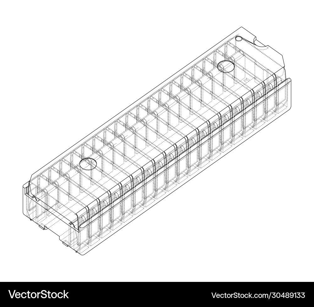 3d microchip rendering vector image