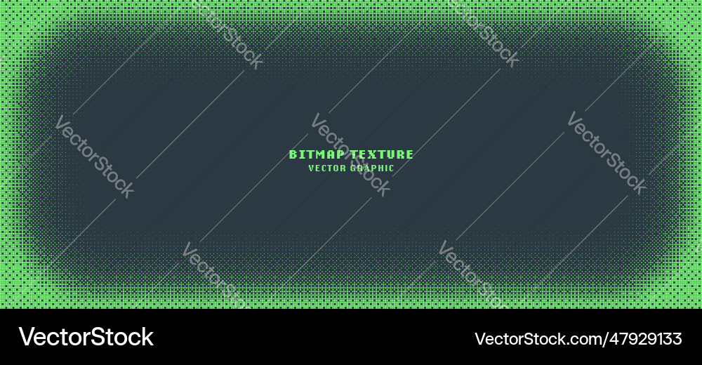 Dither Muster bitmap Textur Rundrahmen Vektorbild