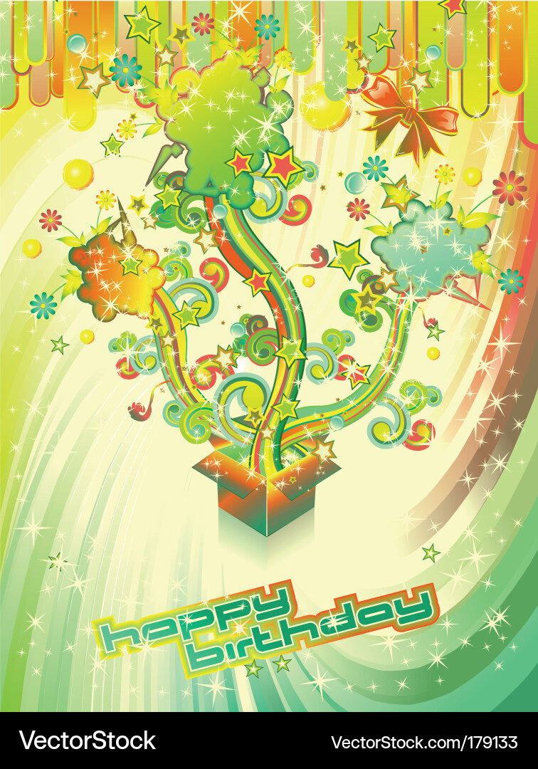 Festive Birthday Celebration Background Vector Image