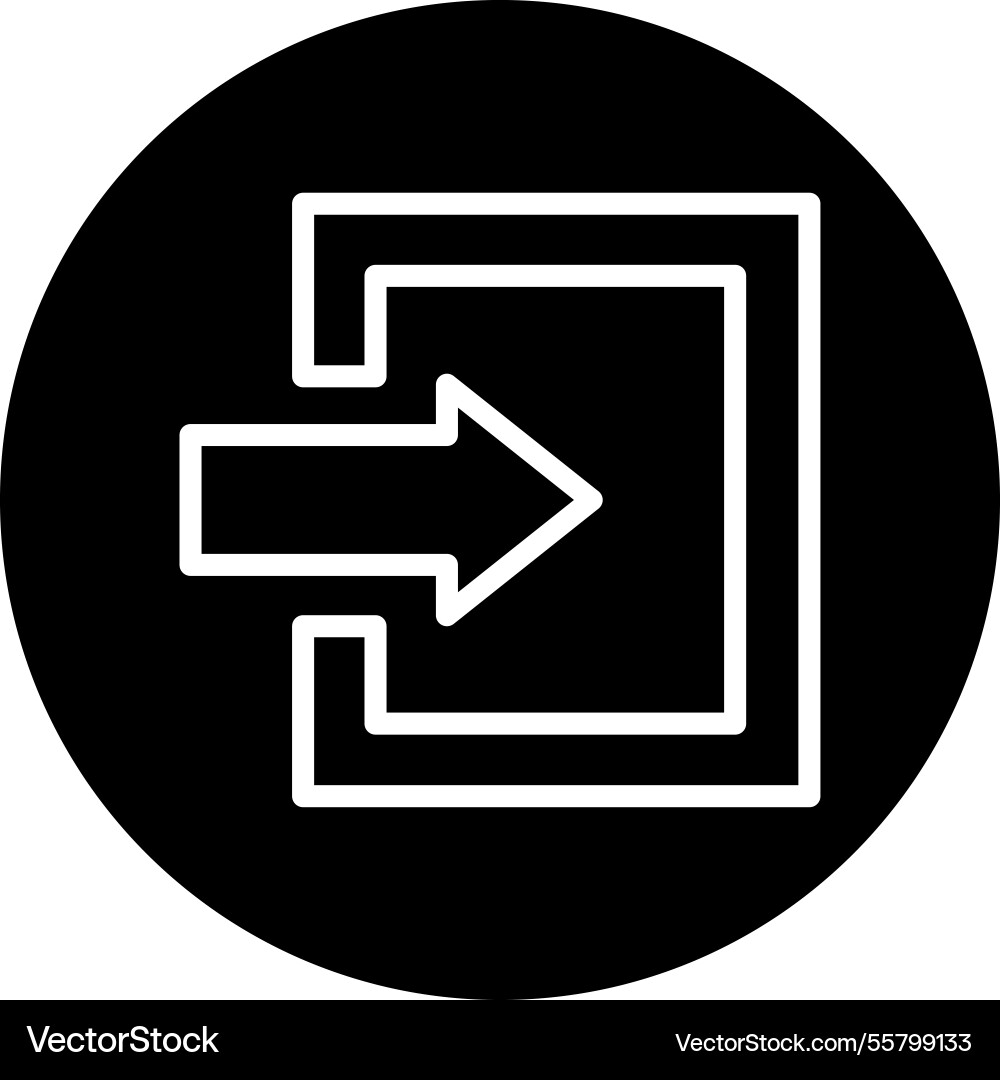 Log in icon design Vector Image