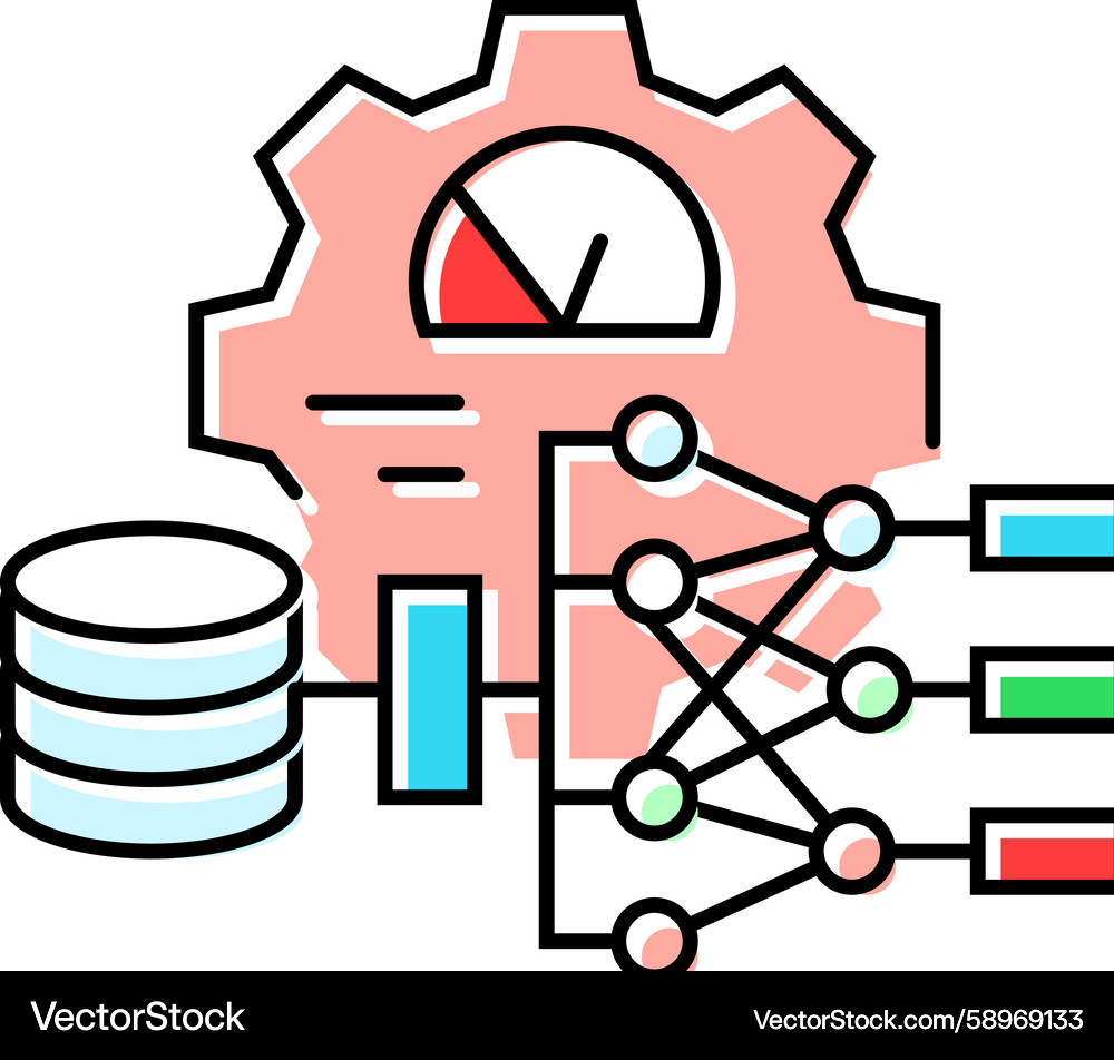 Machine Learning Hyperparameter Tuning Icon Vector Image