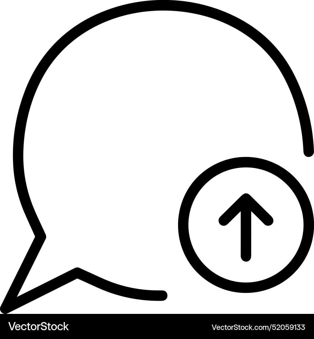 Upload outline icon symbol image Upload outline icon symbol image Vector Image