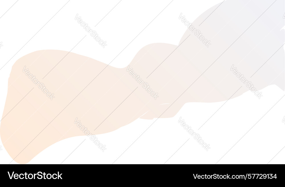 Abstract soft organic shape with peach gradient vector image