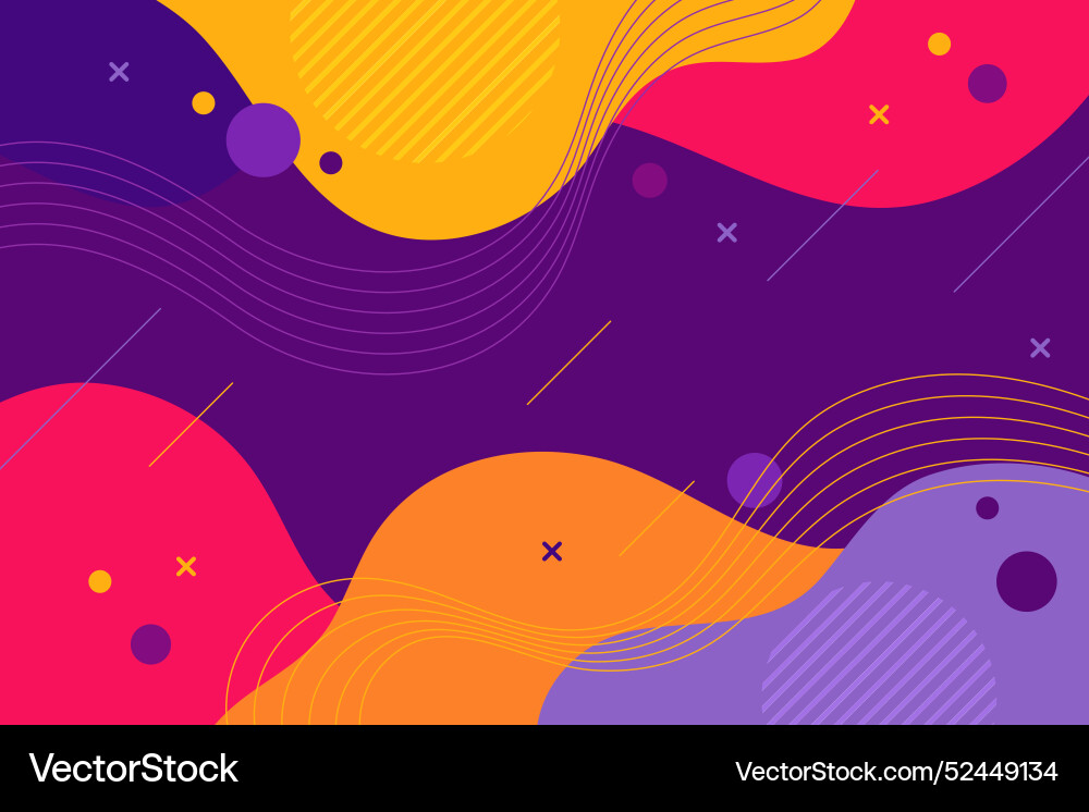 Flat design abstract dynamic background Vector Image