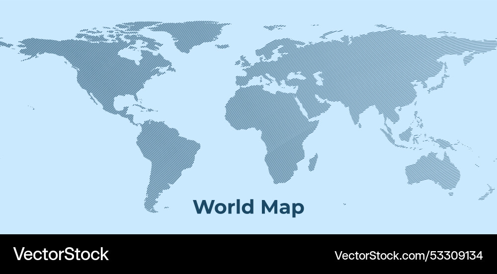 World map background with dot pattern - global Vector Image
