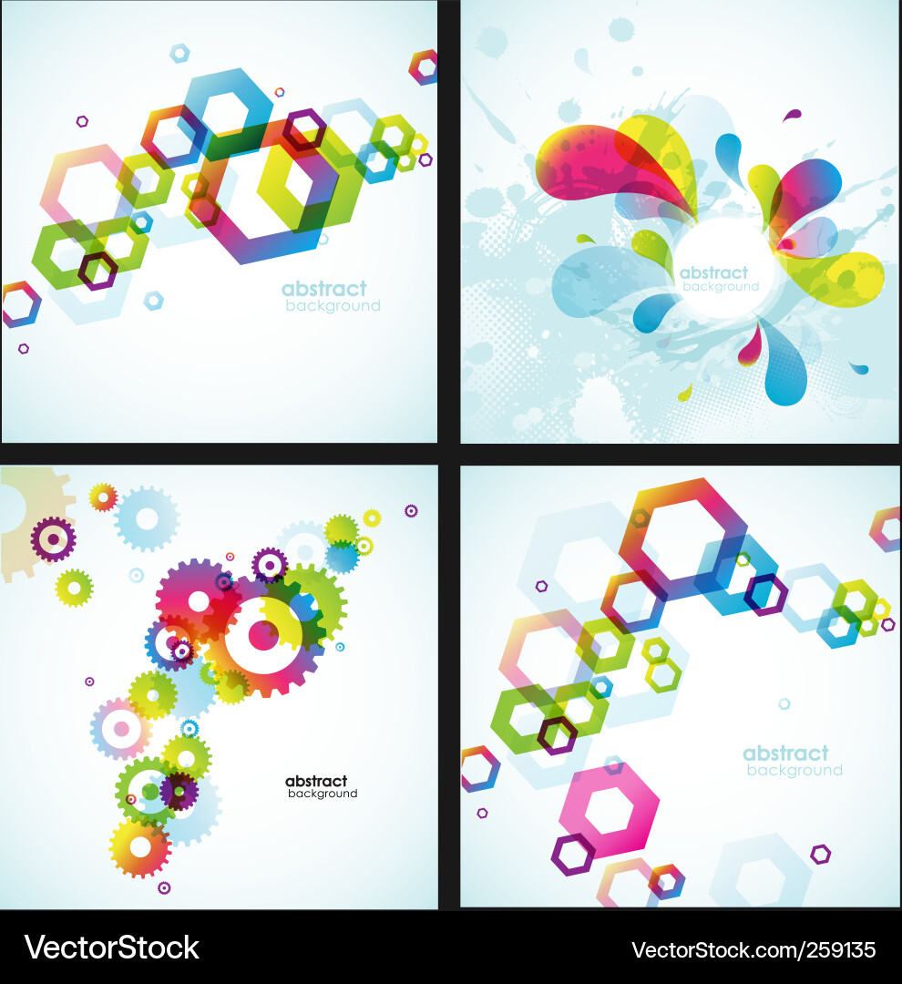 Colorful Abstract Patterns vector image