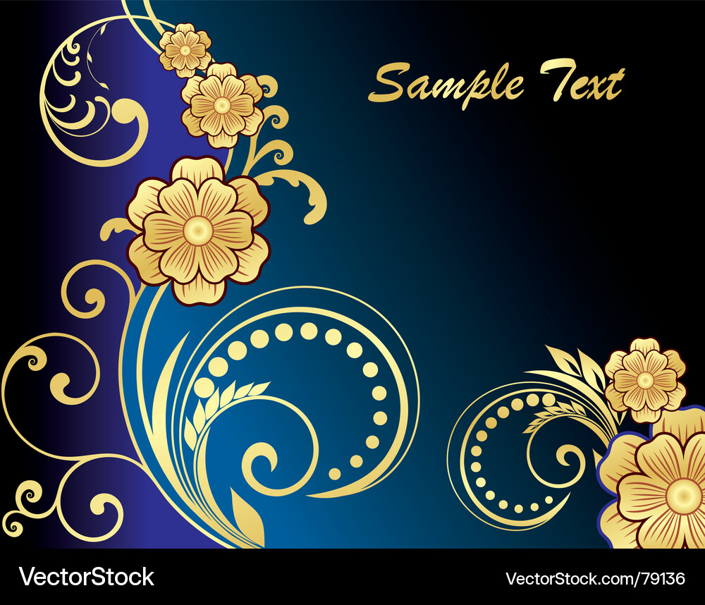 Elegant Floral Swirl Background Vector Image