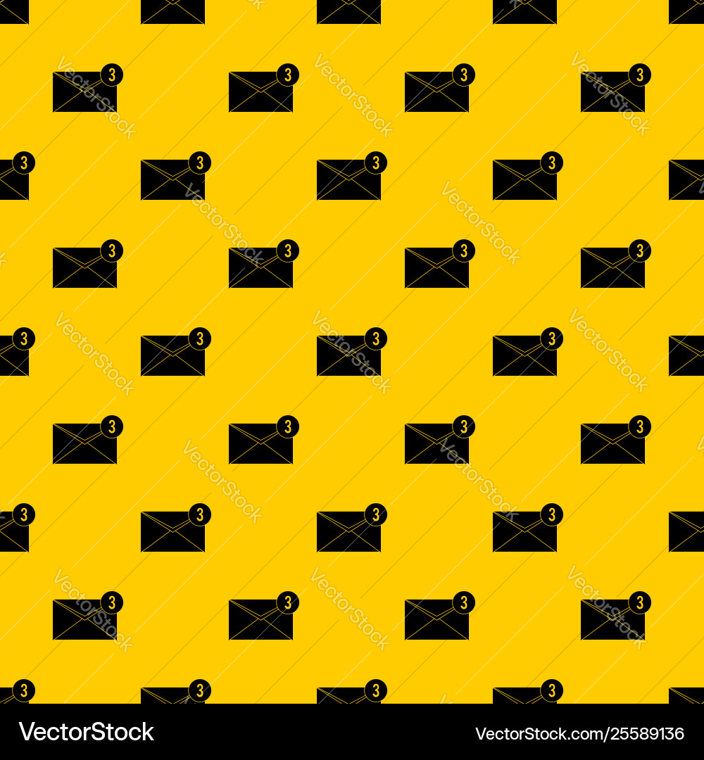 Envelope with three messages pattern Envelope with three messages pattern vector image