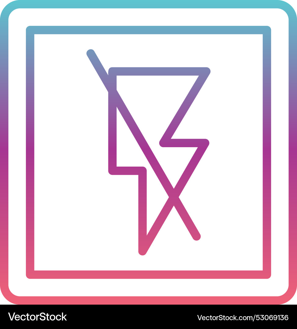 Flashcard line gradient design Vector Image