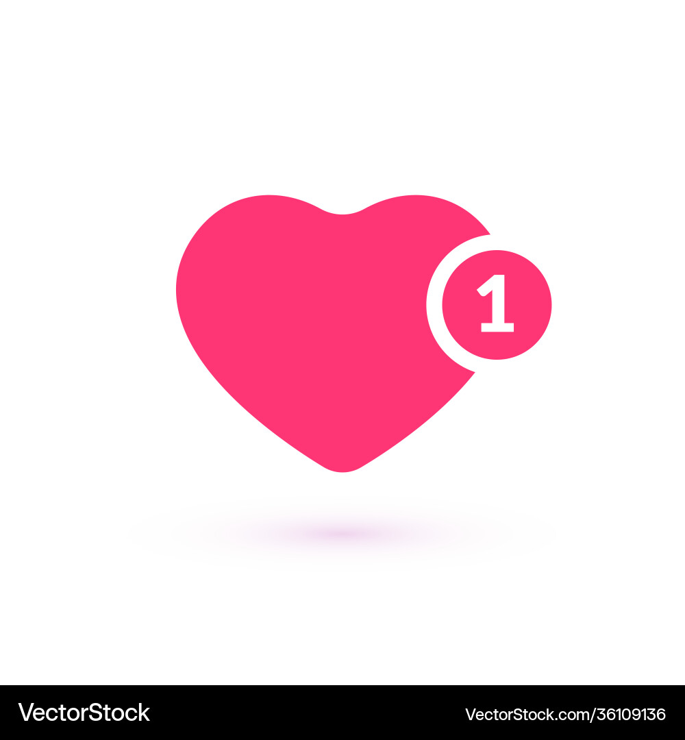 Like counter comment follower and notification vector image