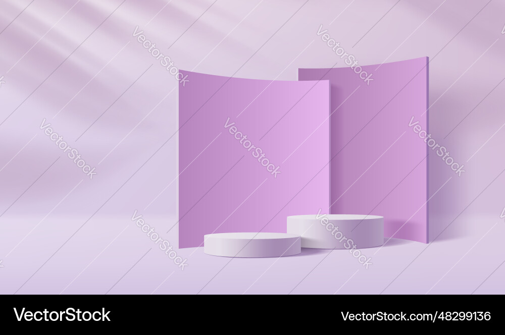 Lila Kosmetik Podium mit Wand und Schatten Lila Kosmetik Podium mit Wand und Schatten vektorbild