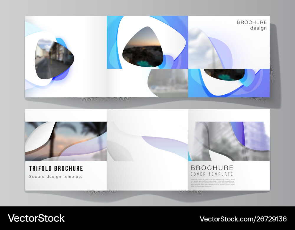 Minimal editable layout square vector image