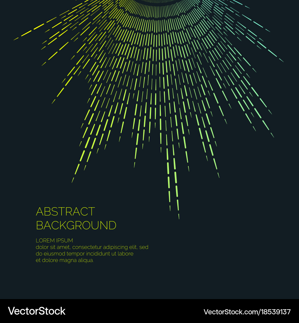 Abstract background with a colored dynamic vector image
