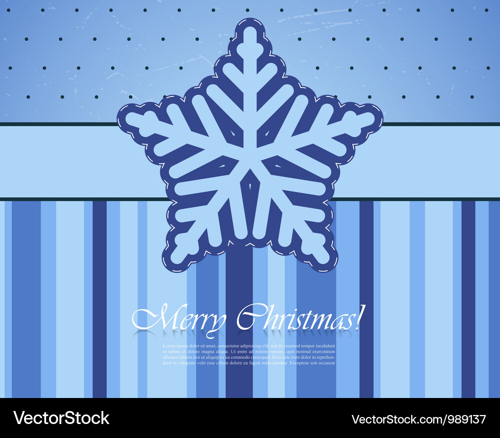 Background with snowflake Vector Image
