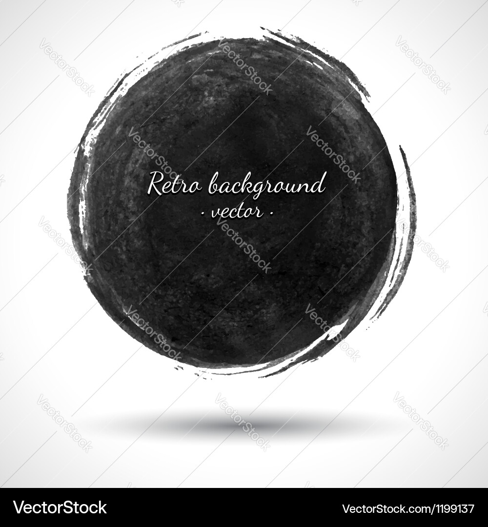 Grunge round shape Royalty Free Vector Image - VectorStock