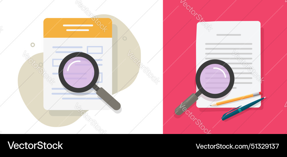 Review analyzing document form icon graphic set Review analyzing document form icon graphic set Vector Image