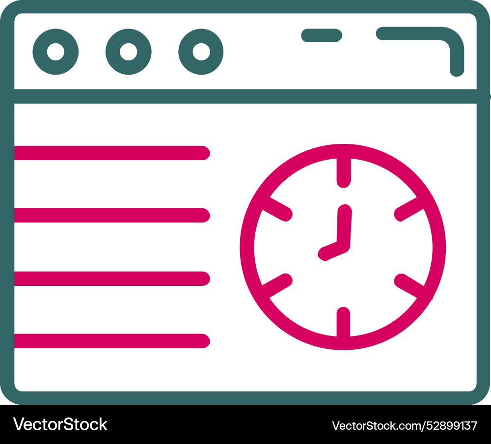 Web browser icon design vector image