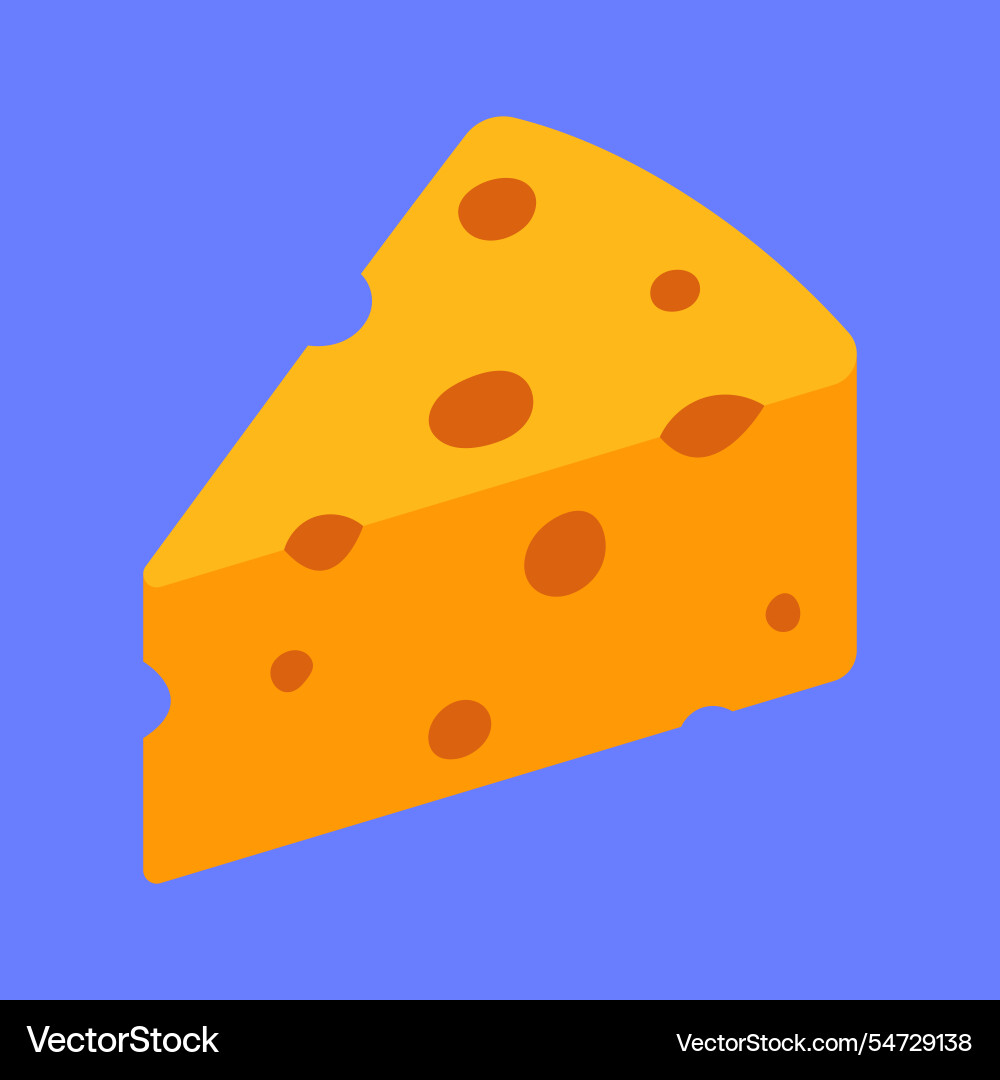 Cheese icon piece Royalty Free Vector Image - VectorStock