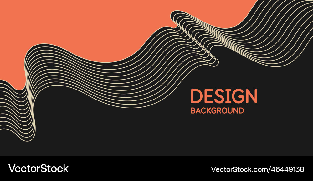 Dynamic Wave Background Vector Image