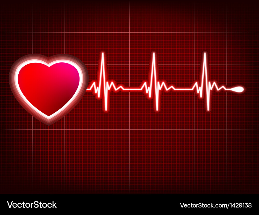 Heartbeat Monitor Symbol Vector Image