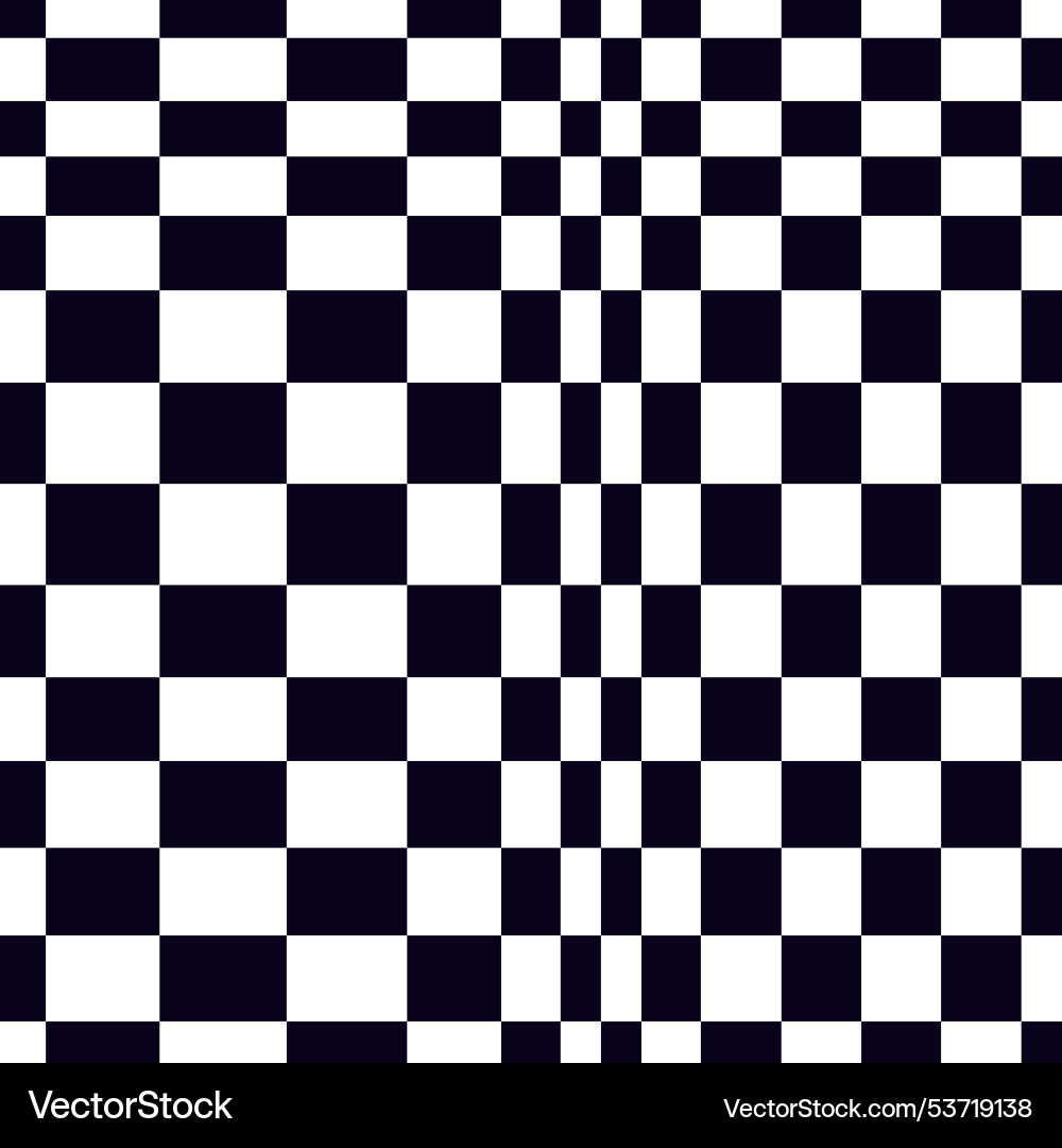 Psychedelic checkerboard pattern Psychedelic checkerboard pattern vector image