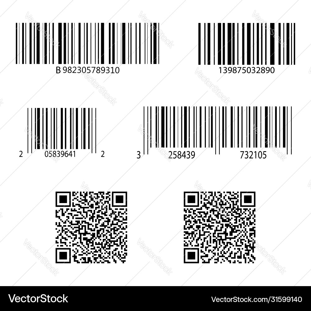 Barcode Scanner - QR Code Sticker vector image