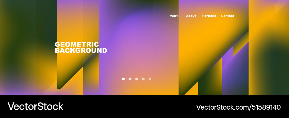 Colorful fluid gradient triangles and squares web Colorful fluid gradient triangles and squares web Vector Image